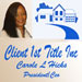 client 1ST Title, Inc.